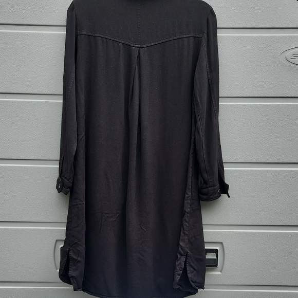 Women's Black Button Down Shirt - Picture 8 of 9
